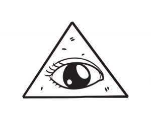 14336170 - freemason symbol in doodle style